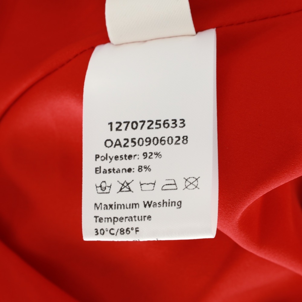 Commense Red Mock Neck Flared Long Sleeve Bubble Hem Mini Dress Size Large - Picture 8 of 12
